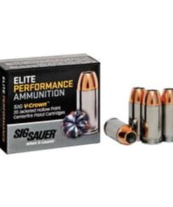 Sig Ammo 9mm 147Gr Elite V-Crown JHP 20rd Box