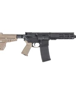 PSA 7.5" Pistol-Length 5.56 NATO 1/7 Nitride 7" Lightweight Hex M-Lok MOE Shockwave Pistol, Flat Dark Earth