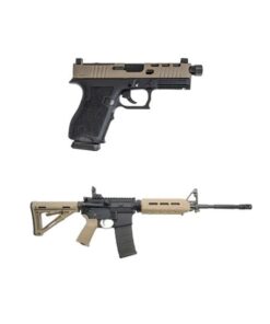 PSA 16" Nitride 5.56 NATO MOE Rifle & PSA Dagger Compact 9mm Pistol w/ SWR RMR Slide & Rear Sight Rear