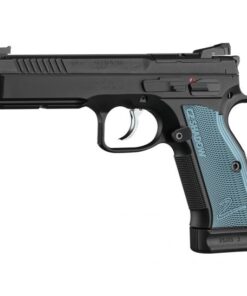 CZ Shadow 2 Optics Ready 9mm Pistol With Blue Grips, Black - 91251