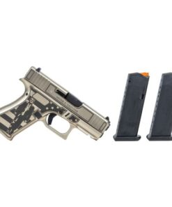 Glock 43X "Trump Fight" 9mm 34" 10rd Pistol, Silver