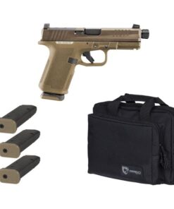 Ruger RXM Tactical Bundle 4" Threaded 9MM (3)15rd O.R Pistol w/ Range Bag, 2 Tone FDE - 19400-TACPAC