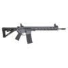 PSA Custom 16" Mid-Length Pencil 5.56 NATO 1/7 Nitride 13.5" LtWt M-Lok MOE Rifle w/ MBUS Sight Set, EPT FCG - Grey