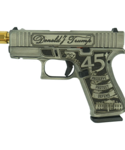 Glock 43X 9mm 3.9" Trump Gold Barrel 10rd Pistol w/ Front Rails