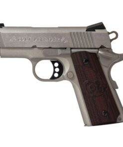 Colt Defender 45 ACP 7+1 Semi Auto Hammer Fired Pistol, Brushed Stainless