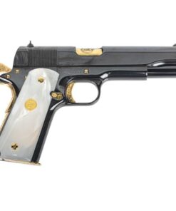 Colt 1911 Government Limited Edition .45 ACP 5" 7rd Pistol, Engraved Gold