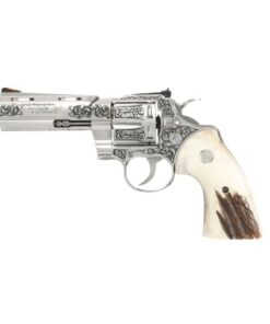 Colt Python 357 Mag 4" Revolver, Engraved/Stag